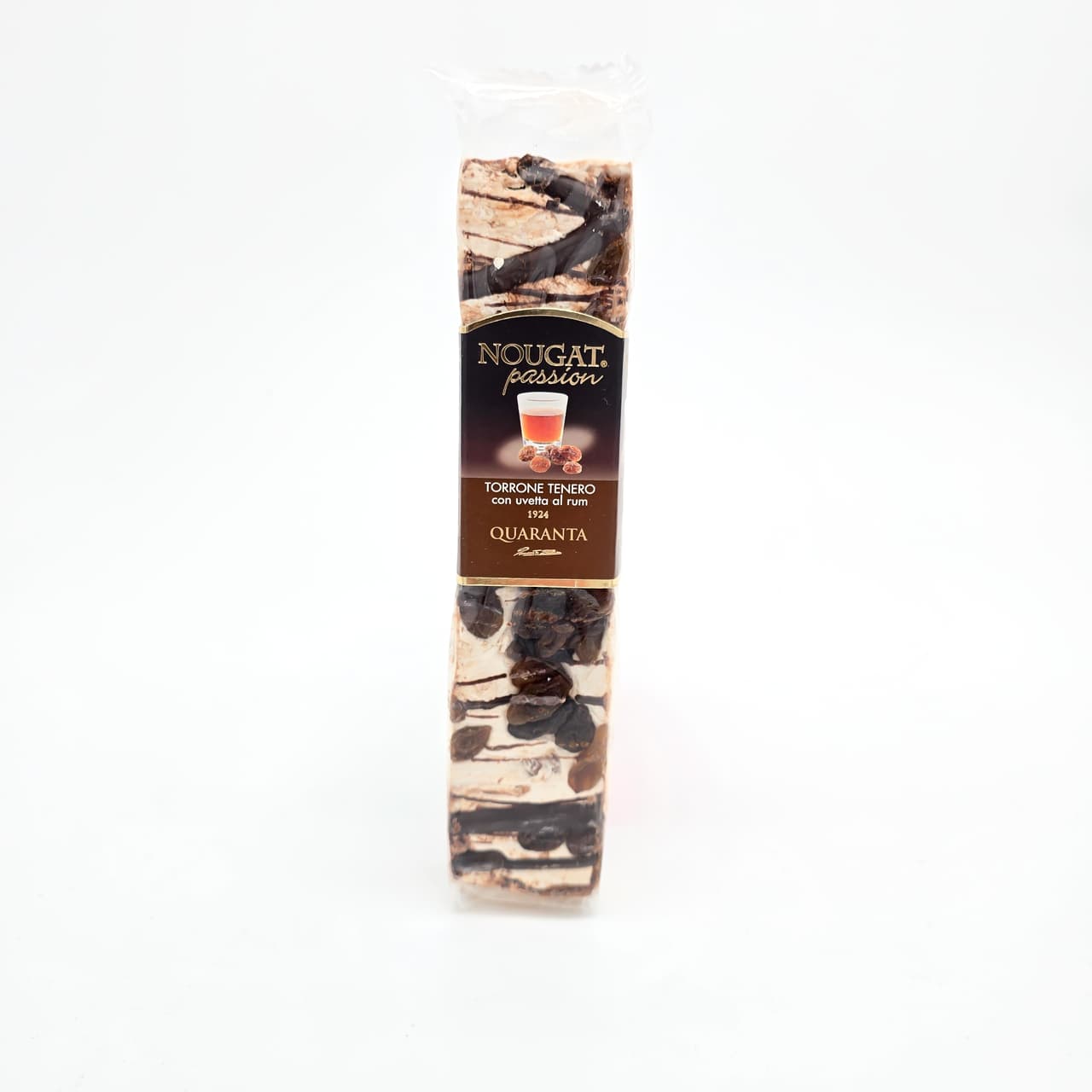 Nougat fin cu coaja de portocala si ciocolata neagra 100g